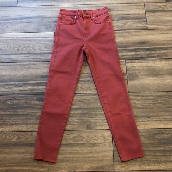 New Free People Red Raw High-Rise Jegging - Picture 5 of 9
